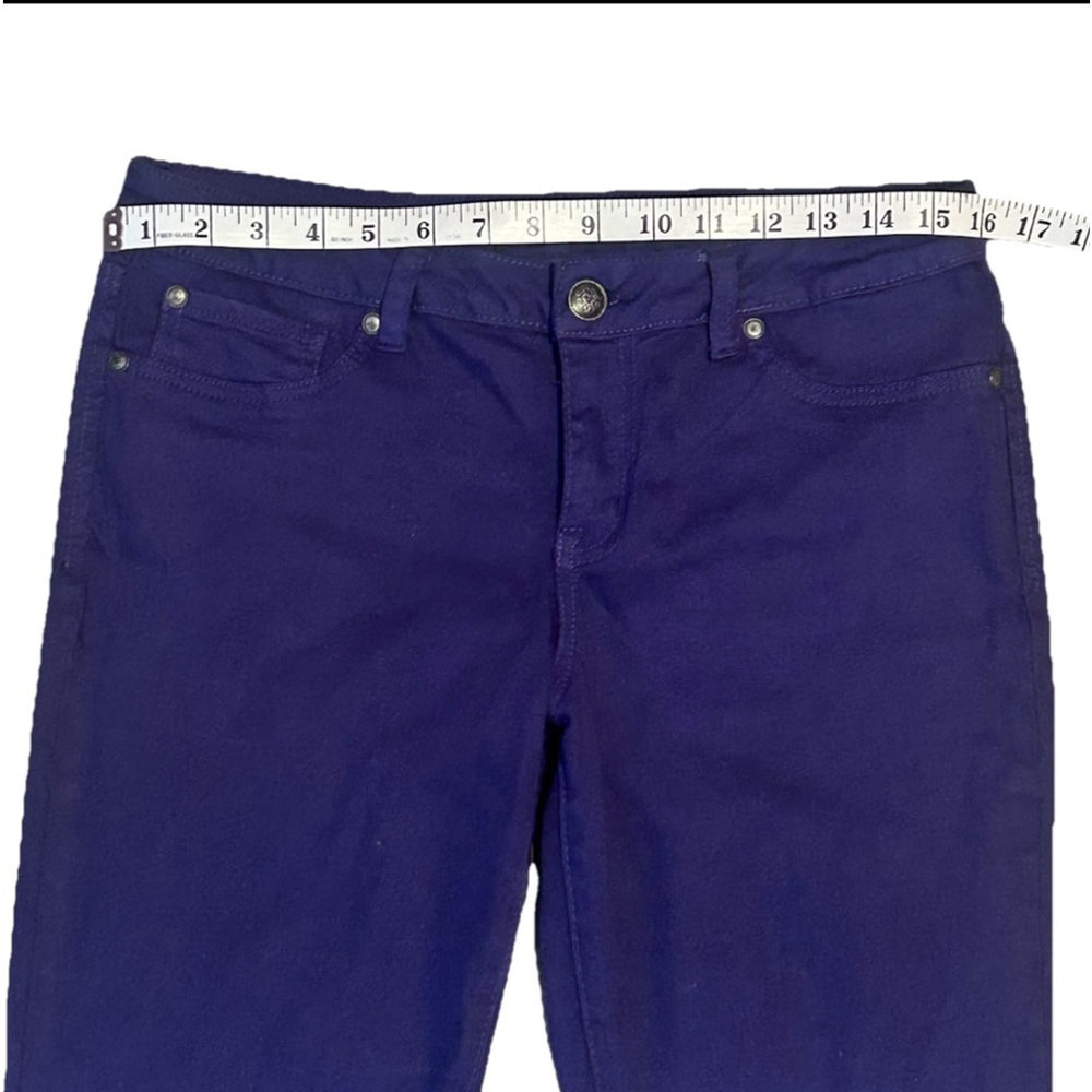 Women’s Jessica Simpson Purple Kiss Me Zipper Ankle Pants Size 30 - Picture 5 of 8